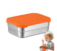Conteneurs à goûter pour enfants | Bols étanches en acier inoxydable avec couvercle en silicone | Boîtes à déjeuner - Pour le camping, le pique-nique, le sport, la plage, la randonnée, les voyages, le
