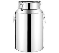Conteneurs à Lait en Acier Inoxydable 5l/6l/7l/8l/9l/14l - Conteneurs en Acier Inoxydable De Qualité Alimentaire avec Couvercles HerméTiques(125L)