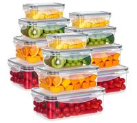 Conteneurs alimentaires - Vilde - 12 pièces - Sans BPA - Hermétiques - Compatibles micro-ondes