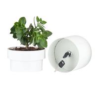 Conteneurs cachés secrètes - Pot de cachette cachée verrouillable, porte-clés dissimulé | Planteur à fleurs extérieur déguisé avec faux fond, stockage sécurisé pour les clés de trésorerie bijoux, gara