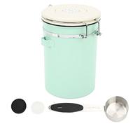 Conteneurs de café, boîte à café pour café moulu, conteneur à café hermétique en acier inoxydable vert menthe(Menthe Green1.8L)
