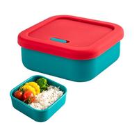 Conteneurs de congélation - 14 x 14 x 6 cm, boîtes en silicone avec couvercles, hermétiques et réutilisables avec valve d'échappement | Boîte à goûter pour lave-vaisselle, micro-ondes, réfrigérateur