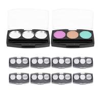 Conteneurs de maquillage vides, palette vide pour le maquillage,Plateau d'emballage de poêle à fard à paupières 10x compact | Boîte de rangement cosmétique multifonctionnelle Créer Container Shadow po