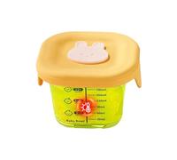 Conteneurs de purée pour bébé | Bocaux de rangement en verre pour bébé | Bols étanches pour fournitures d'alimentation pour congélateur, voyage, maison, garderie, école, tout-petit, collation, salade