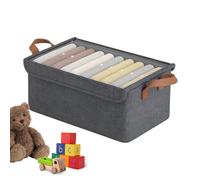 Conteneurs de Rangement sous Lit | Sac de Rangement Sous Lit avec Couvercle Transparent et Poignées - Bacs De Pour Vêtements Avec Poignées - pour Chambre, Dortoir, Chambre Enfant, Armoire Sa
