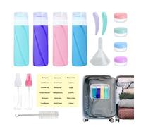 Conteneurs de shampooing de voyage | Flacons vaporisateurs rechargeables de format voyage | Conteneurs vides anti-fuite pour articles de toilette pour douche, camping, vacances, voyage en voiture