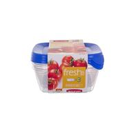 Conteneurs de stockage alimentaire - CURVER - Set de 3 - 0.8 l - Plastique - BPA gratuit