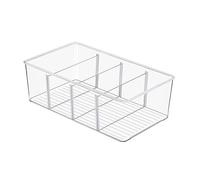 Conteneurs de stockage des aliments à 4 grilles, garde-manger, organisateur de réfrigérateur, Transparent, stockage de cuisine fraîche, congélateur, boîte à tiroirs, étui à épices