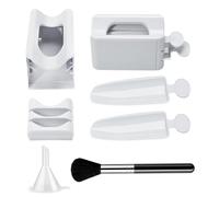 Conteneurs de trempettes pour ongles - Plateaux de poudres portables, support double couche, boîte de rangement pour paillettes | Système de recyclage des outils de manucure, débutants professionnels,