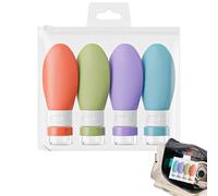 Conteneurs de voyage pour articles de toilette, ensemble de bouteilles de voyage, Boîte de crème réutilisable de voyage, bouteilles de lotion compressibles, Conteneur cosmétique Portable d'extérieur p