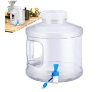 Conteneurs d'eau de 7,5 litres transparents anti-goutte pour boire | distributeur d'eau avec robinet, pour randonnée, pique-nique, sac à dos d'épaule, patio, barbecue