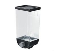 Conteneurs hermétiques en plastique de 1,5 l pour produits secs, pâtes, spaghetti, solution d'organisation empilable et emboîtable pour garde-manger, noir (1,5 l)
