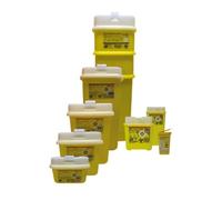 Conteneurs pour Déchets Médicaux, DASRI, Conformes NF EN ISO 23907-1:2019, Label NF 302, Ouverture Mono Manuelle, Fabriqués en France (0,25 Litre)