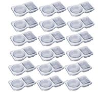 Conteneurs Snack 2 Compartiments,Conteneurs Snack Pack 2 Compartiments, 30X petites tasses à collation avec couvercles, Stockage de condiments étanche, gobelets transparents pour la préparation des re