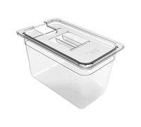 Conteneurs Sous Vide,Réservoir d'Eau Sous Vide avec Couvercle | Boîte de Cuisson Hermétique Transparente pour Marinades de Viandes