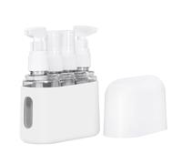Conteneurs Taille Voyage | Bouteille Pressible Rechargeable pour Liquide,Conteneur Vide Anti-Drop | pour Shampooing Baume Lotion Savon Maquillage Hommes Femmes Avion Sport École, gris,
