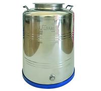 Contenitore fusto bidone per olio in acciaio inox 50 litri Olivari Blindo
