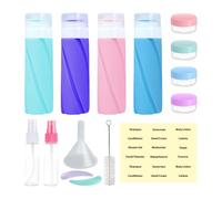 CONTENSEURS DE SHAMPOOS DE VOYAGE - Bouteilles Pour Articles De Toilette | CONTENSEURS DE TAILLE DE VOYAGE EXCESABLE GRATUITS | Taille Des Voyages De La Fuite De La Fuite | Travels Essentials For Loti