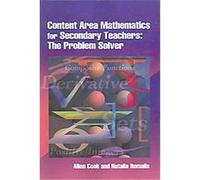 Content Area Mathematics for Secondary Teachers Allen Cook, Natalia Romalis (Auteur)