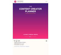 Content Creator Planner: Show up, create, repeat!