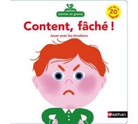 Content, fâché ! Jouer avec les émotions Jouer avec les émotions, Livre avec plus de 20 magnets - Amélie Falière - Nathan - cartonné - Album éveil dès la naissance