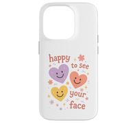 Contente de Voir Ton Visage, Joli cœur, Professeur de rentrée Coque pour iPhone 14 Pro