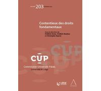 Contentieux des droits fondamentaux - Christophe Deprez - Anthemis - broché - Etude