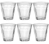 Duralex Gobelet Picardie 9 cl Verre trempé Transparent – Lot de 6