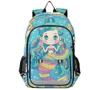 Contes De Fées Sirène Poisson Dame Sac à Dos Enfant Garçons Filles Cartable Réfléchissante Femme Homme Sac école Ordinateur Portable de Voyage