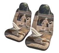 Contes De L'Imprimé De La Tortue Housses Siège Voiture Lot De 2 Lavable Protecteurs De Sièges Amovible Housse De Sieges Voitures pour Conducteur Monospaces Passager