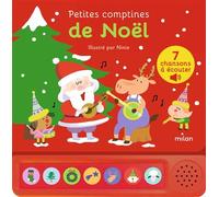 Contes et comptines à écouter – Petites comptines de Noël – Livre sonore – Dès 1 an – Cartonné