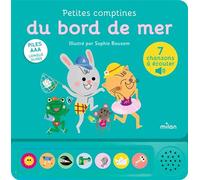Contes et comptines à écouter - Petites comptines du bord de mer - LIVRE SONORE - Dès 1 an - Sophie Bouxom - Milan Eds - cartonné - Comptine, chant