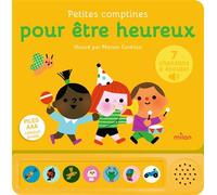 Contes et comptines à écouter – Petites comptines pour être heureux – Livre sonore – Dès 1 an