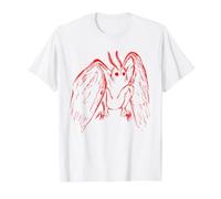 Contes folkloriques de cryptides effrayants et rétro de Red Mothman sur la cryptozoologie T-Shirt Graphique avec Valeur