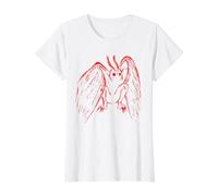 Contes folkloriques de cryptides effrayants et rétro de Red Mothman sur la cryptozoologie T-Shirt Graphique avec Valeur