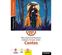 Contes Mme Leprince de Beaumont, Andersen, Perrault, Grimm - Classiques et Patrimoine - Charles Perrault - Magnard - Poche - Scolaire / Universitaire