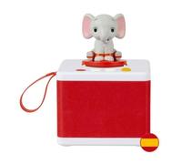 Conteur pour Filles et Enfants - FABA - Blanc - Haut-Parleur avec Le Personnage sonore ELE l'Éléphant