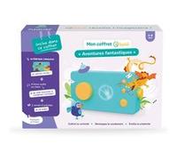 Lunii - Mon Coffret thématique Aventures fantastiques - Plus de 100 Histoires à Composer - Boîte à Histoires Interactive fabriquée en France, Inclus 4 Livres Audio au Choix et Un carnet d'activités