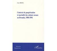 Contexte de paupérisation et mortalité des enfants ruraux au Rwanda