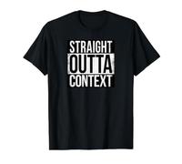 CONTEXTE Droit Outta T-Shirt Graphique avec Valeur
