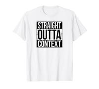CONTEXTE Droit Outta T-Shirt Graphique avec Valeur