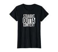 CONTEXTE Droit Outta T-Shirt Graphique avec Valeur
