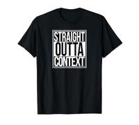 Contexte Straight Outta T-Shirt Graphique avec Valeur, Homme, Noir, XL