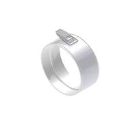 Conti - Collier en aluminium D. 100 Tube/tube blanc - pour chaudière conventionnelle - CNTFMPV10B