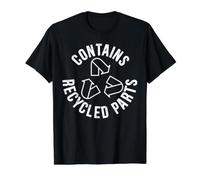 Contient des pièces recy s T-Shirt Graphique avec Valeur, Homme, Noir, M