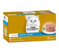 Contient Purina Chat Bambous Nourriture Humide Pour Gourmet Or de Thon 4x85g