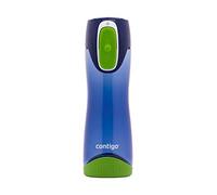 Contigo Bouteille d'Eau Swish Autoseal, Bouteille d'Eau, Grande Gourde sans BPA, Gourde de Sport Antifuite, pour le Cyclisme et la Randonnée Mixte Adulte, Bleu (Cobalt), 500ml