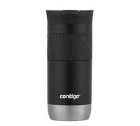 Contigo Byron Snapseal Mug isotherme | Gourde isotherme en acier inoxydable | Thermos café à emporter |100% Étanche | Garde chaud 7 h | Couvercle lavable au lave-vaisselle | 470 ml | Licorice