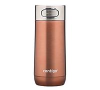 Contigo Luxe Autoseal mug isotherme, thermos café, mug en acier inoxydable avec isolation Thermalock, bouteille isotherme, tasse à café avec couvercle sans BPA facile à nettoyery, White Zinfandel, 360 ml