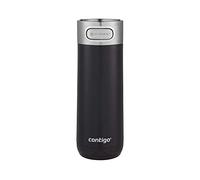 Contigo Luxe Autoseal mug isotherme, thermos café, mug en acier inoxydable avec isolation Thermalock, bouteille isotherme, tasse à café avec couvercle sans BPA facile à nettoyery, Licorice, 470 ml